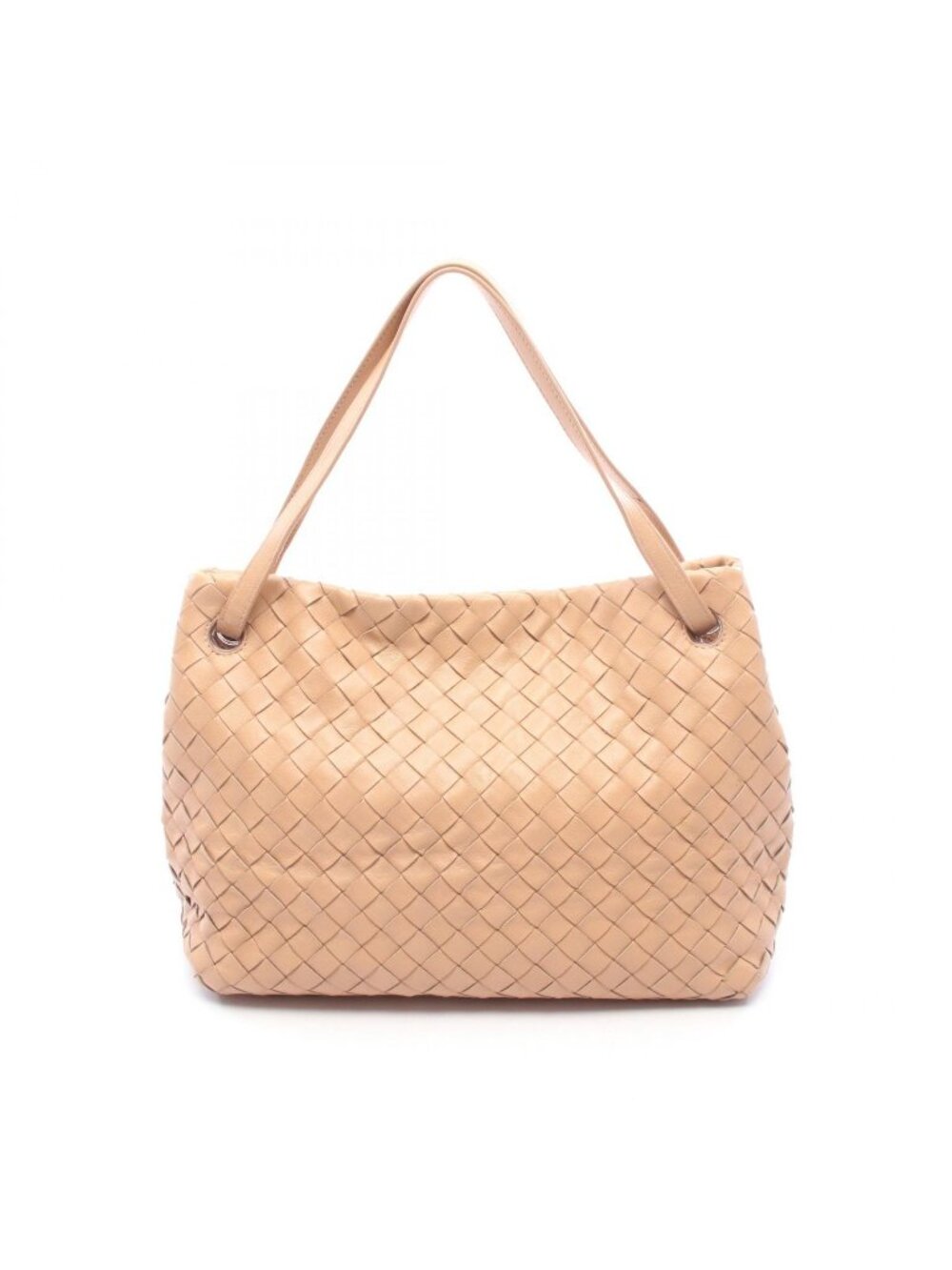 Bottega Veneta Tote Bag Intrecciato Light Beige Lambskin